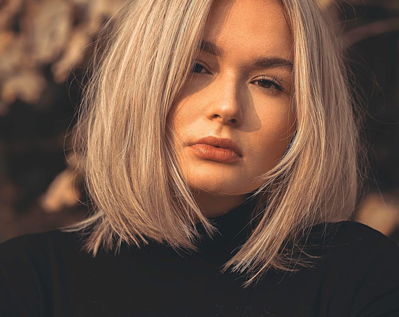 woman in a bob hairstyle